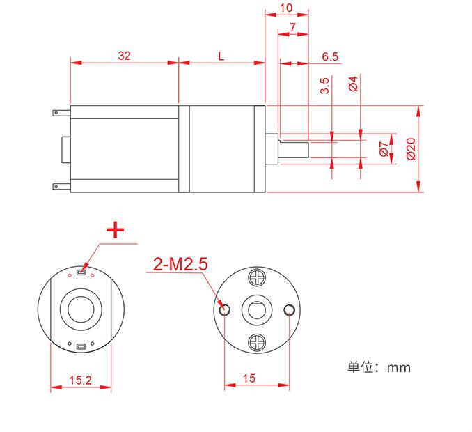 12V DC Redutor Micro Motor JGA20-180 Micro DC Redutor Motor Ímã permanente de baixa velocidade 2