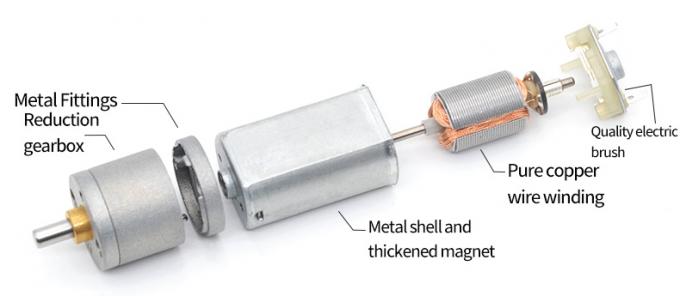 12V DC Redutor Micro Motor JGA20-180 Micro DC Redutor Motor Ímã permanente de baixa velocidade 6