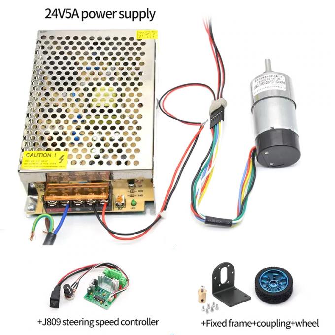 Motor excêntrico 1600rpm 37mm Hall Encoder Cap Protective da engrenagem eixo do torque alto 11