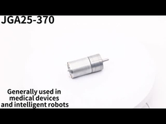 A C.C. pura pequena do metal do motor JGA25-370 6/12/24 V 7.5-1931RPPM de ASLONG escovou o motor de redução