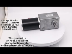 Motores da engrenagem de sem-fim da C.C.