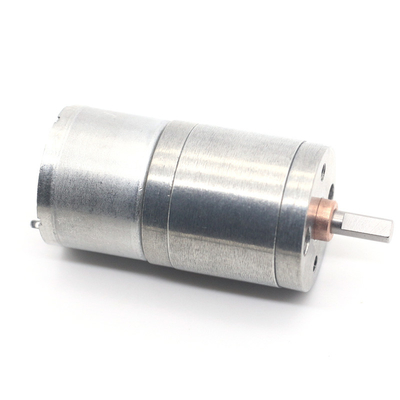 eixo de saída central do micro motor de desaceleração CC de 25 mm mini motor motor de engrenagem de escovação CC JGA25-310