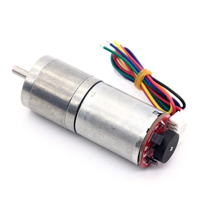 Motor de engrenagem de 6v DC motor de engrenagem de 6v DC com codificador JGA25-370B 25mm motor de 12v DC