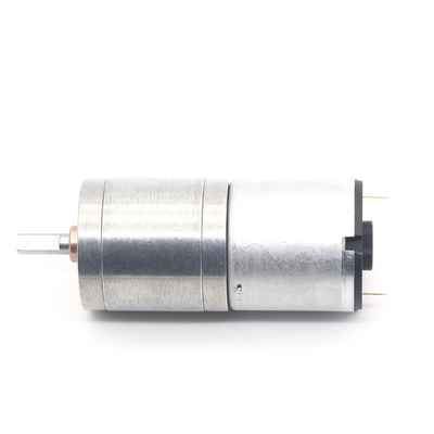 Mini Micro Low Noise 12v JGA25-340 12V 77RPM 1:103 Com Metal Gear de baixa velocidade de alto binário