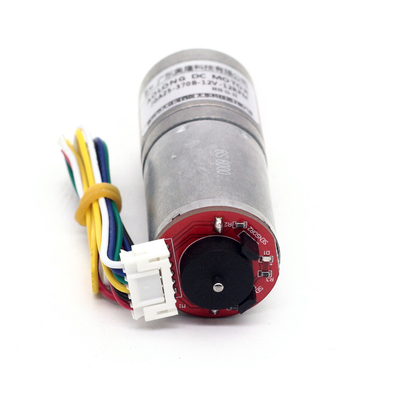 JGA25-370B Motores de engrenagem de corrente contínua de pequeno torque de 1360 rpm com codificador de tacometro